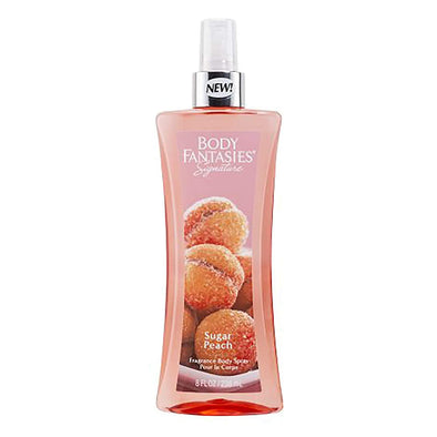 Body Fantasies Signature Sugar Peach Body Spray By Parfums De Coeur - 8 oz Body Spray Body Spray